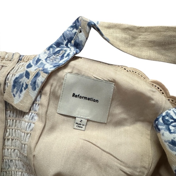 Reformation Anatolia Linen Two Piece Size 2 - Picture 7 of 7